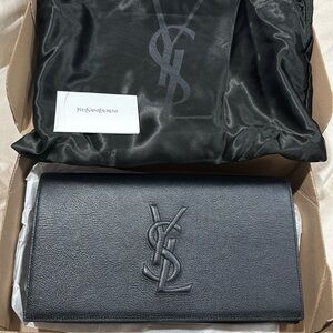 Brand new black YSL clutch bag